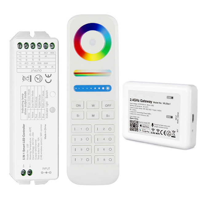 WiFi RGB CCT LED Controller Kit for RGB CCT LED