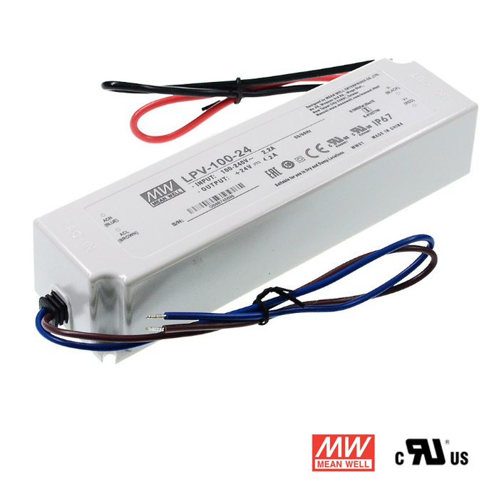 100W 24V Power Supply, Waterproof LED Driver