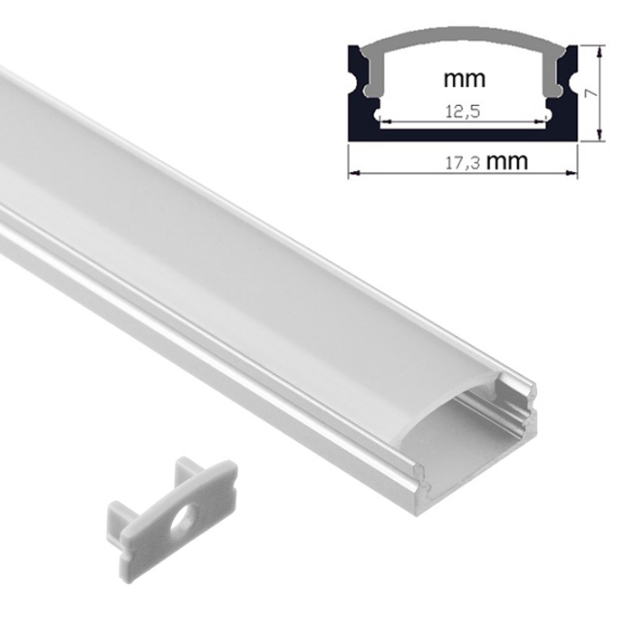 LED Light Strip Diffuser, 12mm LED Channel