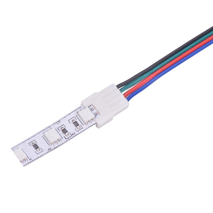 RGB 4 Pin LED Strip Connector, 5050 LED Ribbon Light Connector