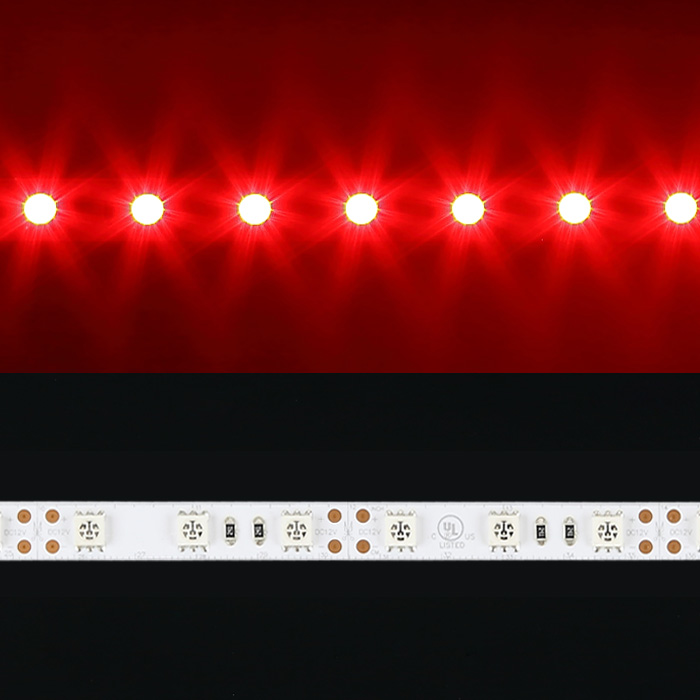 12V 5050 Red LED Strip Lights - 650nm, 660nm, 670nm LED