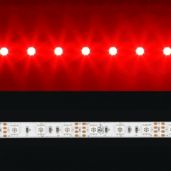 12V 5M Reel RGB LED Strip Lights, Brightest 5050 LED Tape Light