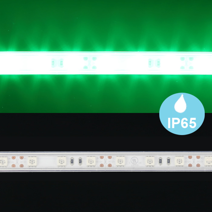 Outside LED Strip, 12V Waterproof Green LED Light Strip