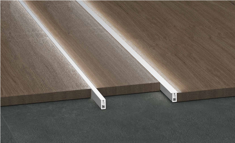 LED recessed channels with and without wings