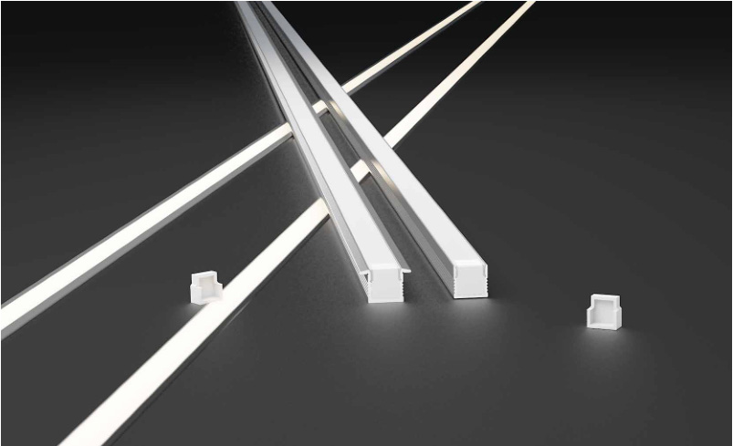 Two types of LED recessed channels illustrated